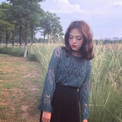 Διαφανή πλεκτή γυναικεία μπλούζα κατάλληλη για την καθημερινή ζωή