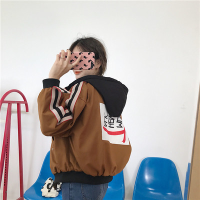 Стилен широк дамски суичър с качулка и в три цвята