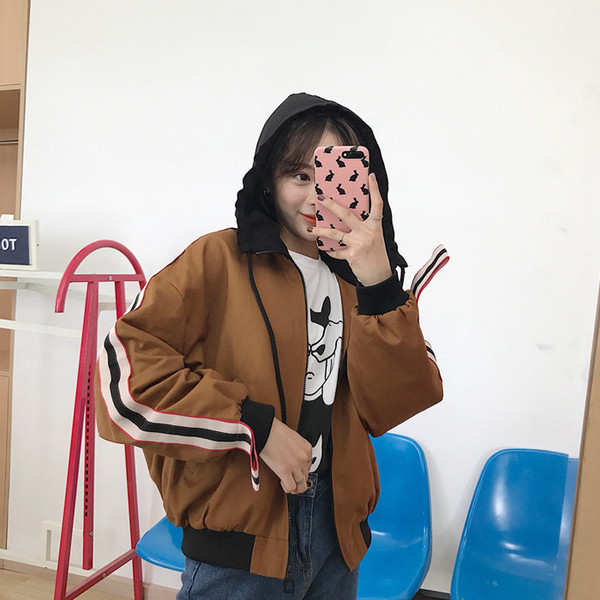 Стилен широк дамски суичър с качулка и в три цвята