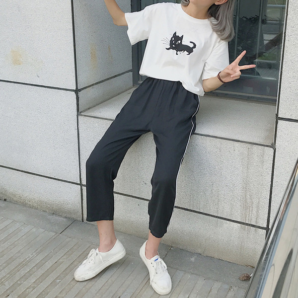 Φθινοπωρινά αθλητικά γυναικεία παντελόνια με μήκος 7/8