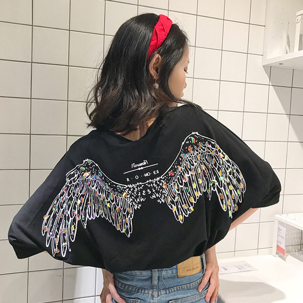 Αθλητική-κομψή γυναικεία μπλούζα σε μαύρο χρώμα 