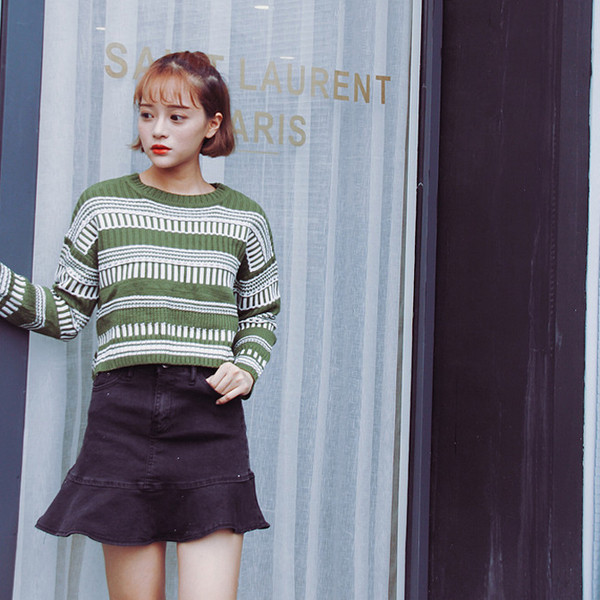 Γυναικείο πλεκτό πουλόβερ 