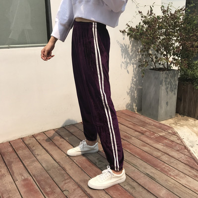 Κομψό γυναικείο παντελόνι με λωρίδες σε διάφορα χρώματα