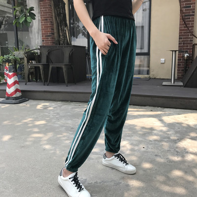 Κομψό γυναικείο παντελόνι με λωρίδες σε διάφορα χρώματα