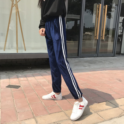 Κομψό γυναικείο παντελόνι με λωρίδες σε διάφορα χρώματα