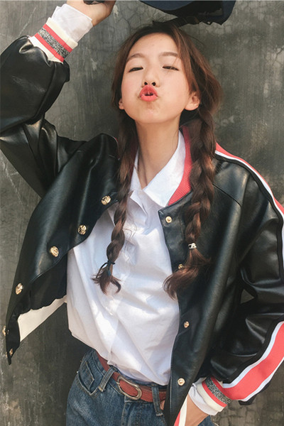 Baseball eco δερμάτινο μπουφάν κατάλληλο για το φθινόπωρο