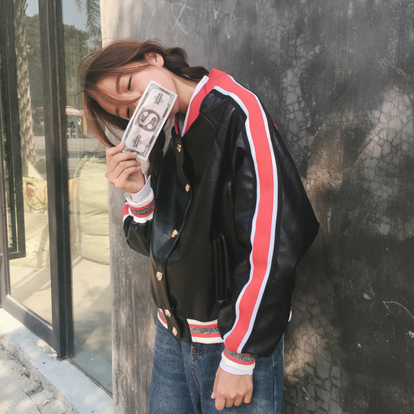 Baseball eco δερμάτινο μπουφάν κατάλληλο για το φθινόπωρο