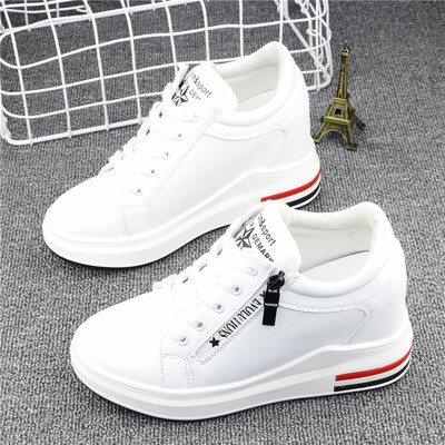 Υψηλά γυναικεία αθλητικά παπούτσια  με φερμουάρ