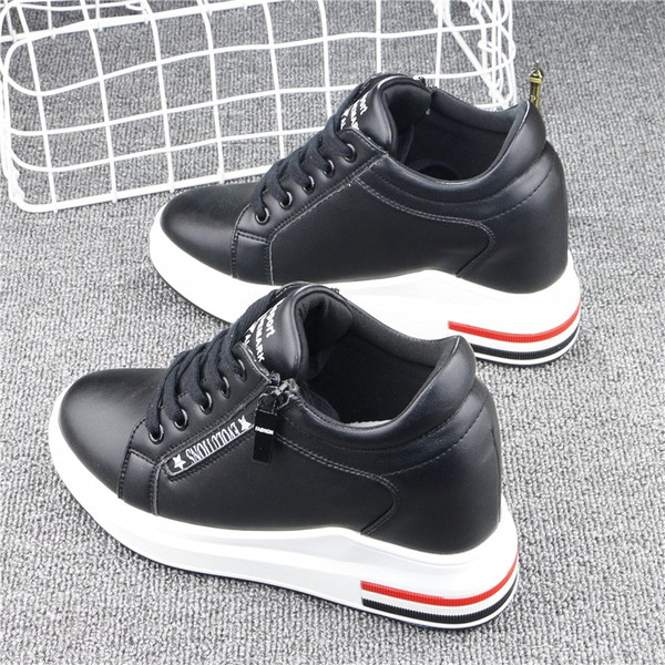 Υψηλά γυναικεία αθλητικά παπούτσια  με φερμουάρ