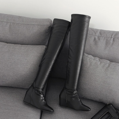 Καθημερινές γυναικείες μπότες με επίπεδη σόλα και από οικολογικό δέρμα