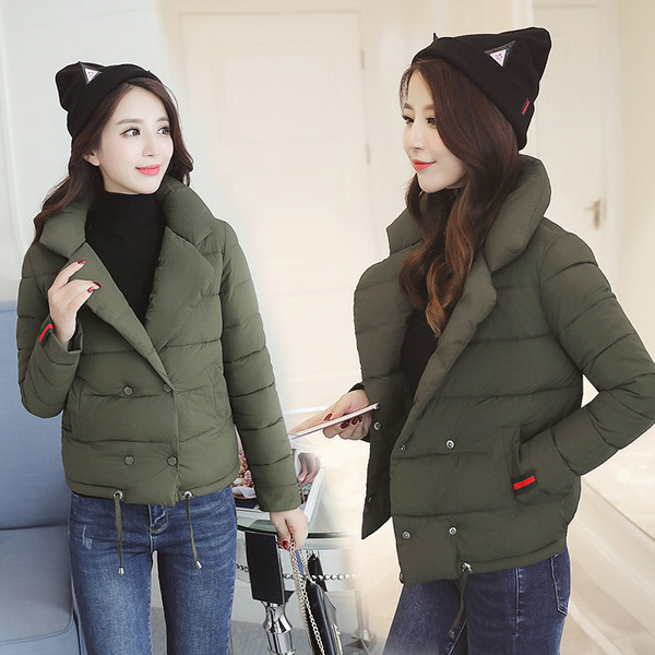 Καθημερινά πολύ ζεστό γυναικείο μπουφάν με απλό σχεδιασμό