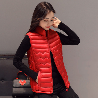 Καθημερινό αθλητικό κομψό γυναικείο γιλέκο με κολάρο σε σχήμα O