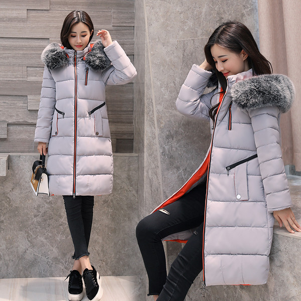 Χειμερινό μπουφάν με μαλακή γούνα και κουκούλα σε τέσσερα διαφορετικά χρώματα