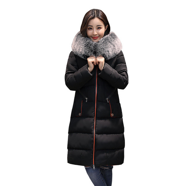 Χειμερινό μπουφάν με μαλακή γούνα και κουκούλα σε τέσσερα διαφορετικά χρώματα