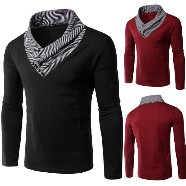 Λεπτή ανδρική μπλούζα από βαμβάκι 