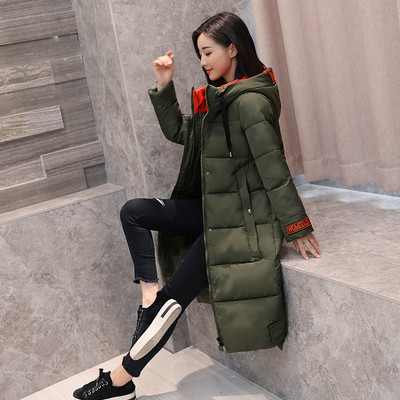 Χειμερινό ζεστό γυναικέιο μπουφάν μεκουκούλα μακρύ μοντέλα