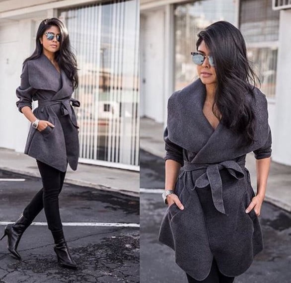 Κομψό γυναικείο παλτό κατάλληλο για δροσερές μέρες του φθινοπώρου