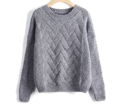 Γυναικεία πουλόβερ σε στυλ ρετρό με κολάρο σε σχήμα O, 6 χρωμάτων