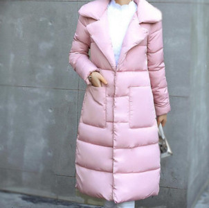 Дамско дълго яке тип грейка с джобове , 6 цвята