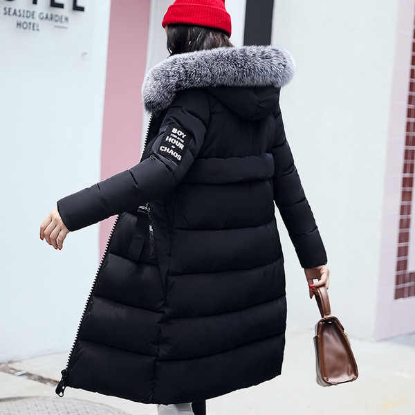 Актуално дамско зимно яке с качулка и пух, 6 цвята