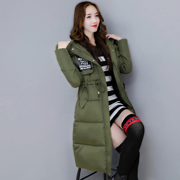 Актуално дамско зимно яке с пухена качулка , 5 цвята