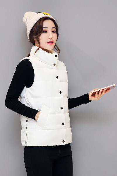 Καθημερινό αθλητικό γυναικείο γυλέκο με O-κολάρο 