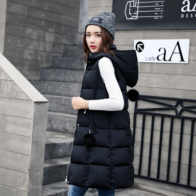 Καθημερινό μακρύ γυναικείο γιλέκο  μαλακό και ημι-υψηλό κολάρο σε σχήμα O