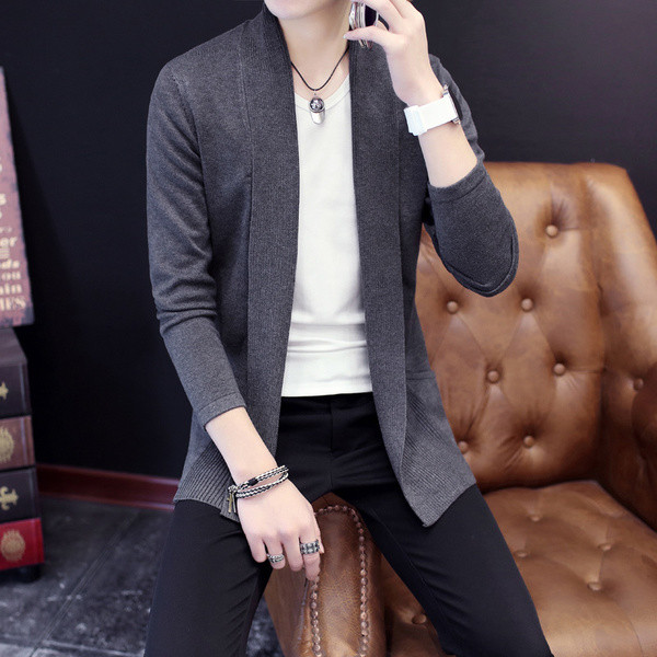 Стилна мъжка дълга плетена жилетка - 5 модела