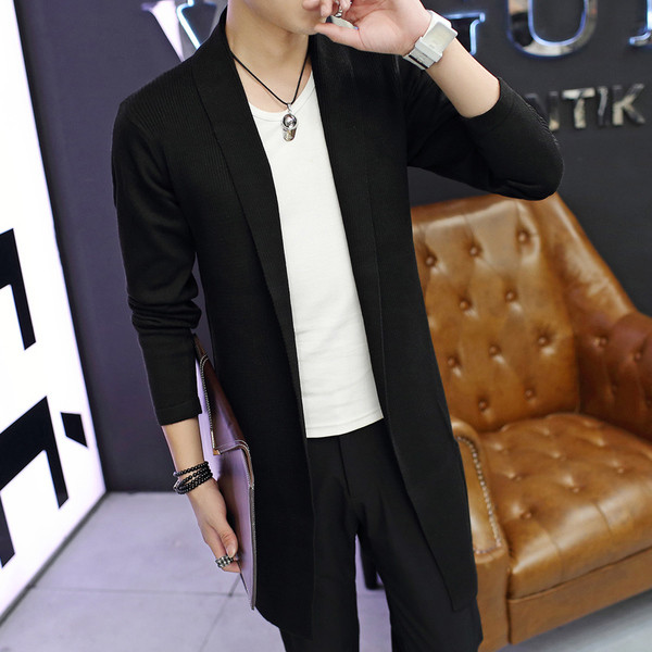 Стилна мъжка дълга плетена жилетка - 5 модела