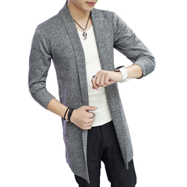 Стилна мъжка дълга плетена жилетка - 5 модела