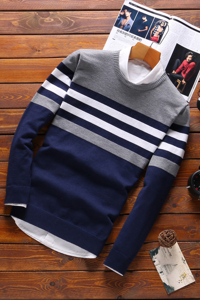 Άνετο ανδρικό πουλόβερ για το φθινόπωρο και το χειμώνα - 4 αποχρώσεις