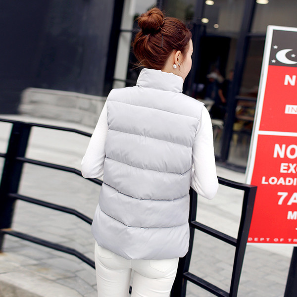 Дамски спортно-елегантен ежедневен елек с полувисока О-образна яка 