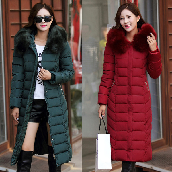 Дълго дамско яке за студеното и забързано ежедневие с яка и мек пух
