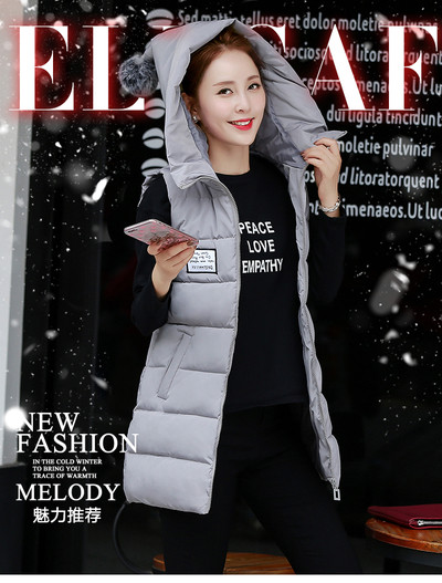 Γυναικέιο απλό, πολύ ζεστό γιλέκο με κουκούλα