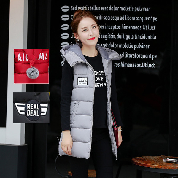 Γυναικέιο  απλό, πολύ ζεστό γιλέκο με κουκούλα