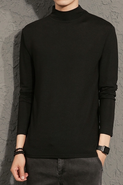 Κομψήανδρική μπλούζα  με  μακριά μανίκια, 5 χρωμάτων