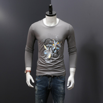 Τρέχον μοντέλο ανδρική  μπλούζα με μακρύ μανίκι για το φθινόπωρο