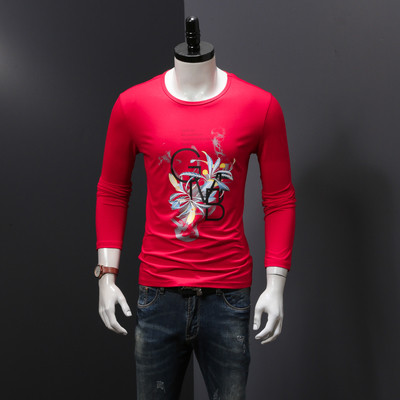 Τρέχον μοντέλο ανδρική  μπλούζα με μακρύ μανίκι για το φθινόπωρο