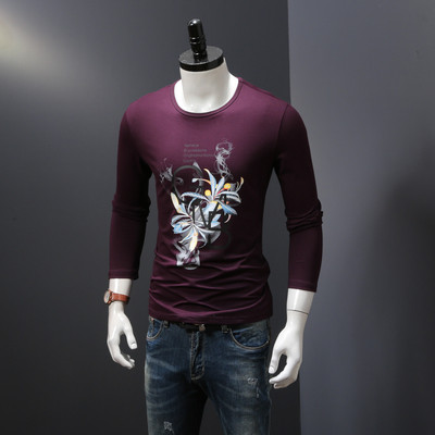 Τρέχον μοντέλο ανδρική  μπλούζα με μακρύ μανίκι για το φθινόπωρο