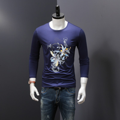 Τρέχον μοντέλο ανδρική  μπλούζα με μακρύ μανίκι για το φθινόπωρο