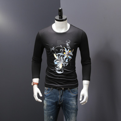 Τρέχον μοντέλο ανδρική  μπλούζα με μακρύ μανίκι για το φθινόπωρο