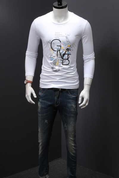 Τρέχον μοντέλο ανδρική  μπλούζα με μακρύ μανίκι για το φθινόπωρο