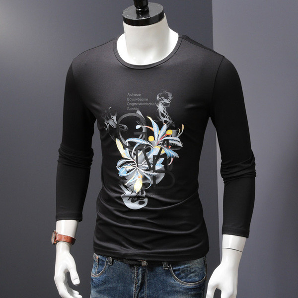 Τρέχον μοντέλο ανδρική  μπλούζα με μακρύ μανίκι για το φθινόπωρο