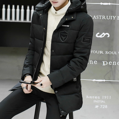 Χειμερινό καθημερινό ανδρικό μπουφάν με κουκούλα και κουμπιά, 3 χρώματα