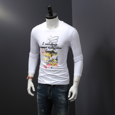 Μεγάλη ανδρική  μπλούζα με floral μοτίβα και επιγραφή