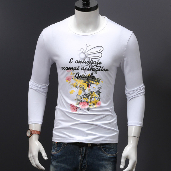 Μεγάλη ανδρική  μπλούζα με floral μοτίβα και επιγραφή