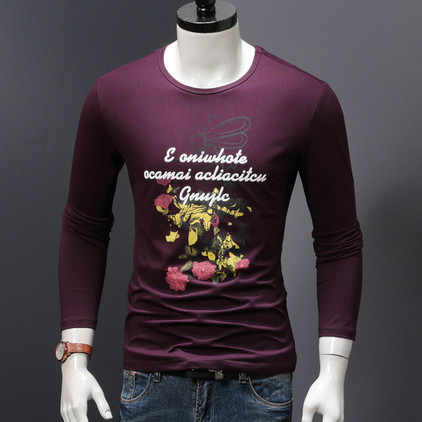 Μεγάλη ανδρική  μπλούζα με floral μοτίβα και επιγραφή