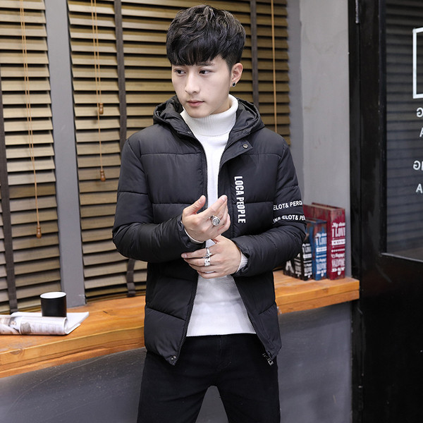 Εποχιακό ανδρικό μπουφάν με υψηλό O-κολάρο και πρακτική κουκούλα, 3 χρώματα