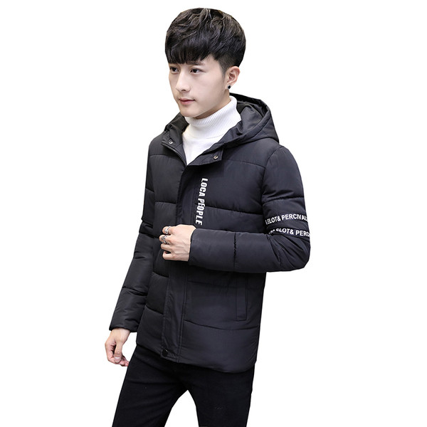 Εποχιακό ανδρικό μπουφάν με υψηλό O-κολάρο και πρακτική κουκούλα, 3 χρώματα