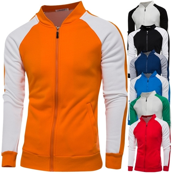 Αθλητικό ανδρικό φούτερ με κουκούλα με φερμουάρ και O-περιλαίμιο